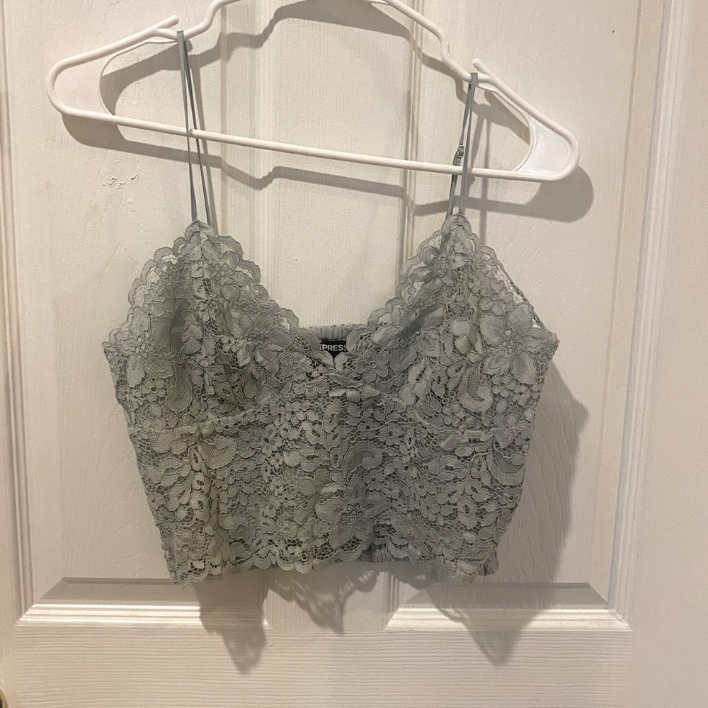 NWT Lace Cropped Tank from Express